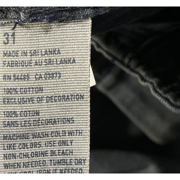 American Eagle Men's Shorts Classic Chino Navy Blue Size 31 - Picture 4 of 4